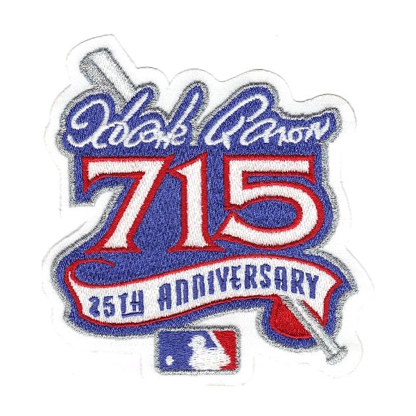 Hank Aaron 715th Home Run 25th Anniversary Patch