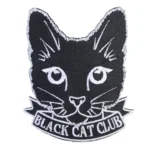 Black Cat Club Embroidered Patch