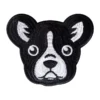 Boston Terrier Dog Head Patch