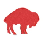 Buffalo Bills 1970 Retro Red Embroidered Patch