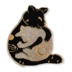 Cat Hugging Moment Embroidered Patch