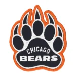 Chicago Bears Paw Print Embroidered Patch