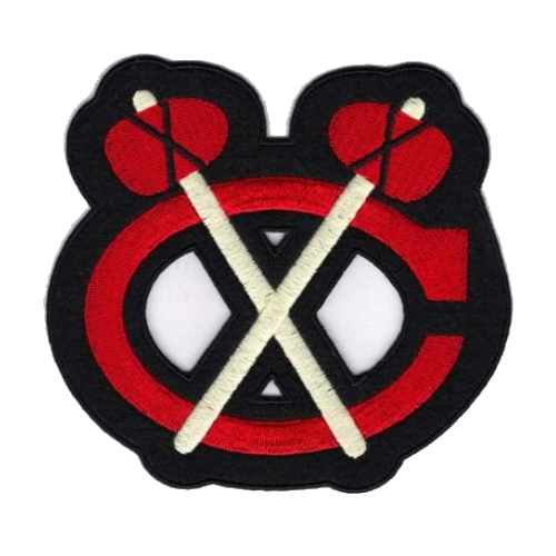 Chicago Blackhawks Crossed Tomahawks C Patch