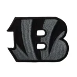 Cincinnati Bengals Black and Gray "B" Logo Patch