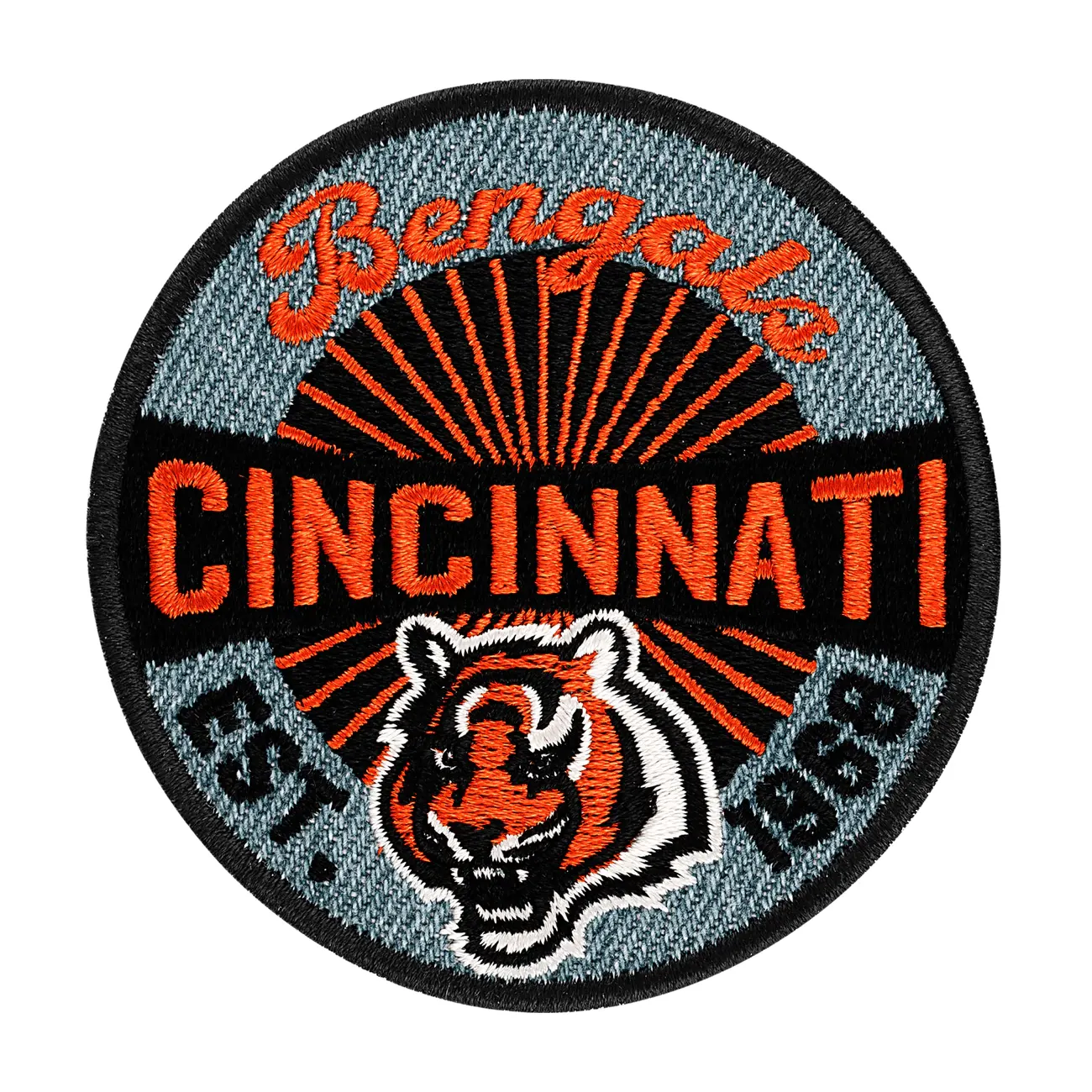 Cincinnati Bengals "EST 1968" Logo patch