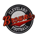 Cleveland Browns Football Script Round Patch