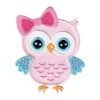 Cute Pink Owl Patch
