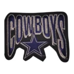 Dallas Cowboys Script Star Logo Embroidered Patch