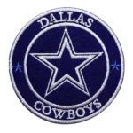 Dallas Cowboys Star & Script Round Embroidered Patch