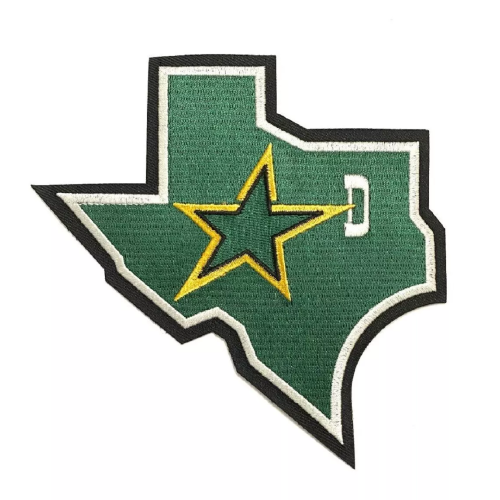 Dallas Stars Texas State Logo Patch