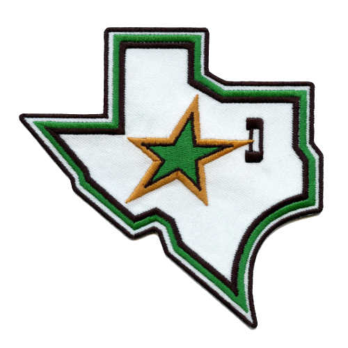Dallas Stars White Texas Logo Patch