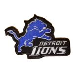 Detroit Lions Leaping Lion Wordmark Patch