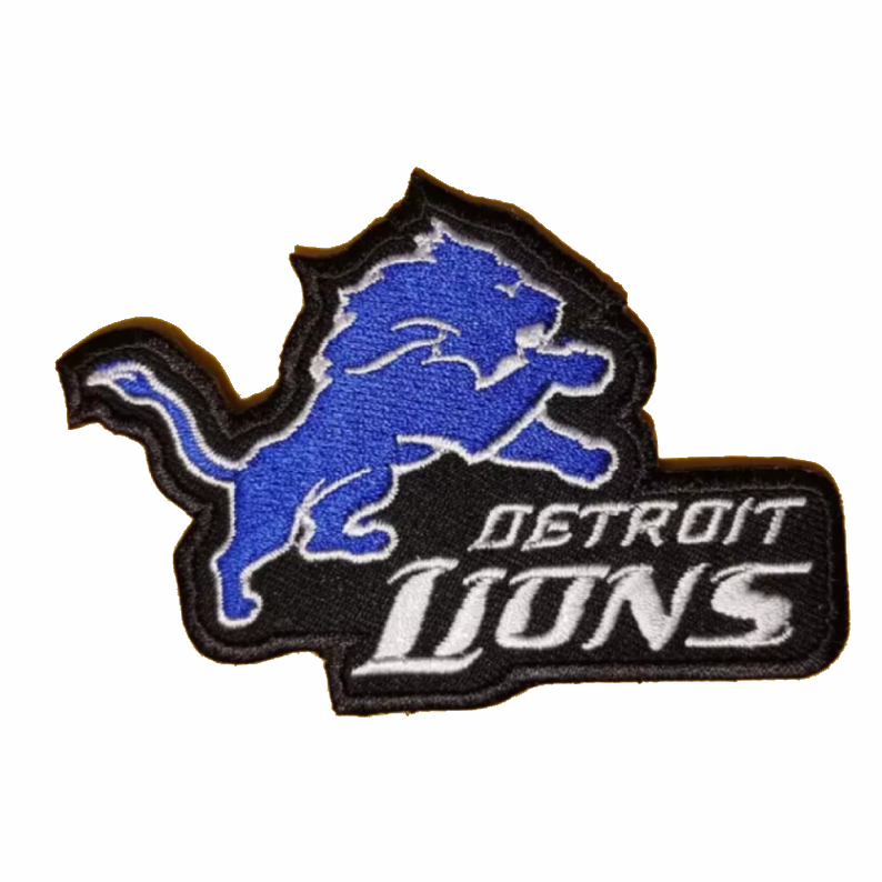 Detroit Lions Leaping Lion Wordmark patch