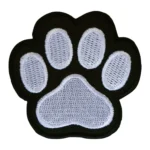 Dog Black and White Paw Patch