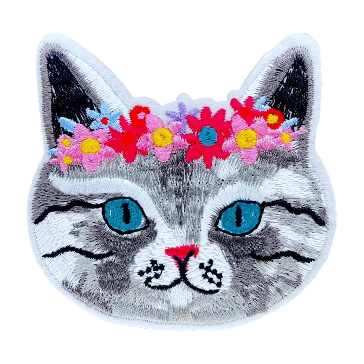 Flower Crown Grey Tabby Patch