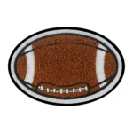 Football Soccer Brown Embroidered Patch