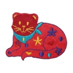 Bohemian Red Floral Cat Patch