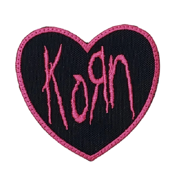Korn Pink Heart Patch