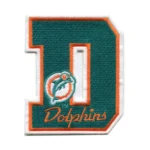 Miami Dolphins "D" Logo Embroidered Patch