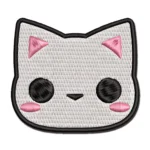 Minimalist Kawaii Chibi Cat Face Patch