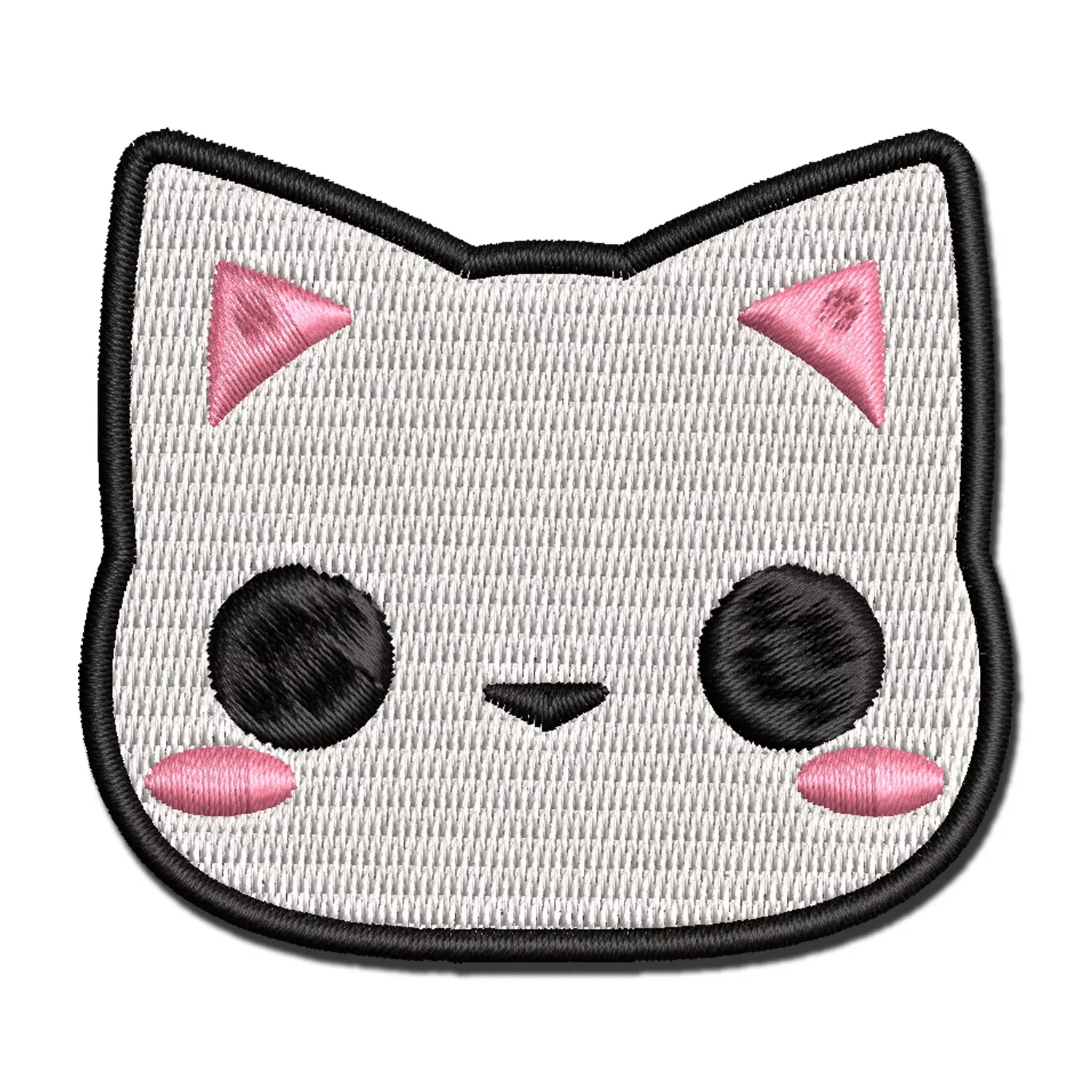 Minimalist Kawaii Chibi Cat Face patch