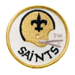 New Orleans Saints Helmet Round Logo Patch