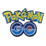 Pokemon Pikachu Gaming Logo Blue Embroidery Patch