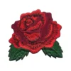 Red Rose Floral Flower Patch