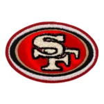 San Francisco 49ers SF Red/Gold Oval Patch