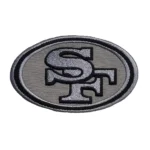San Francisco 49ers SF Logo Silver Patch