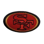 San Francisco 49ers SF Red/Gold Oval Patch