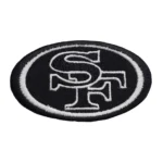 San Francisco 49ers SF Black/White Logo Patch