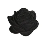 Black Flower Iaksohdu Clothes Applique Patch