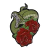 Snake and Red Roses Tattoo Style Patch