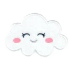 Sonic Happy Cloud Embroidered Iron-On Patch