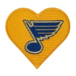 St. Louis Blues Retro Heart Logo Embroidered Patch