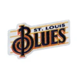 St. Louis Blues Music Staff Wordmark Patch