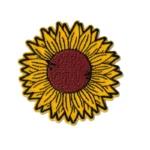 Sunflower Blooming Yellow Embroidered Patch