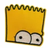 Bart Simpson Peeking Face patch