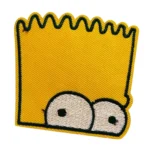 The Simpson Bart Peeking Face Patch