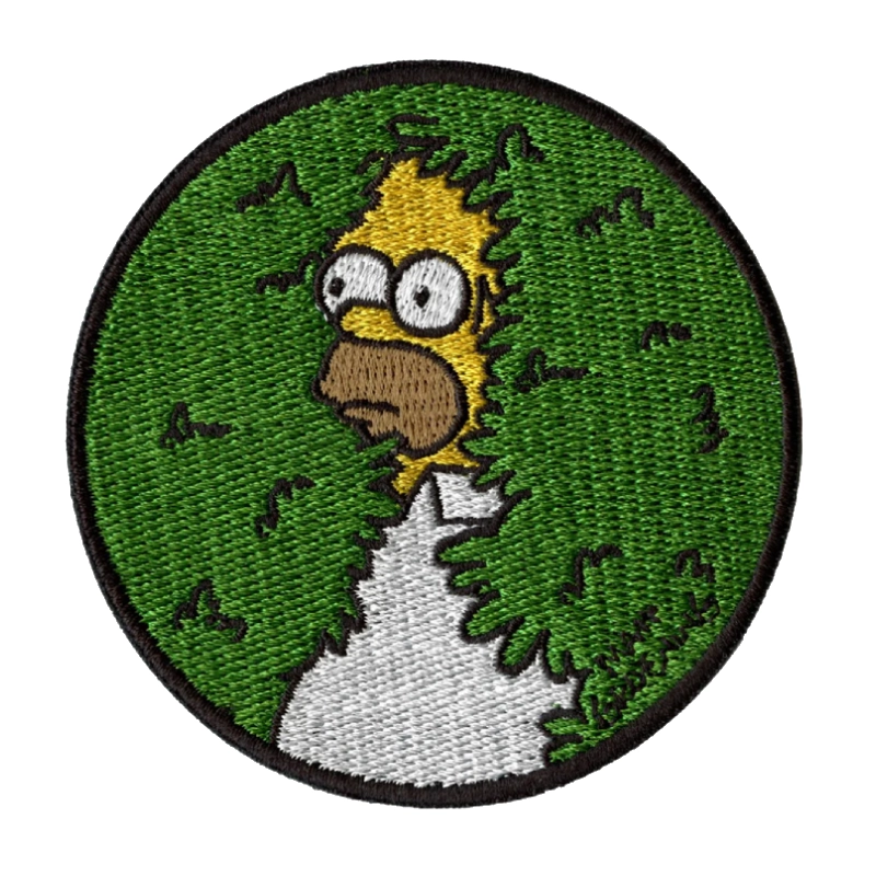 Homer Simpsons Hiding in Bushes Patch