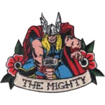 The Mighty Thor Floral Banner Patch