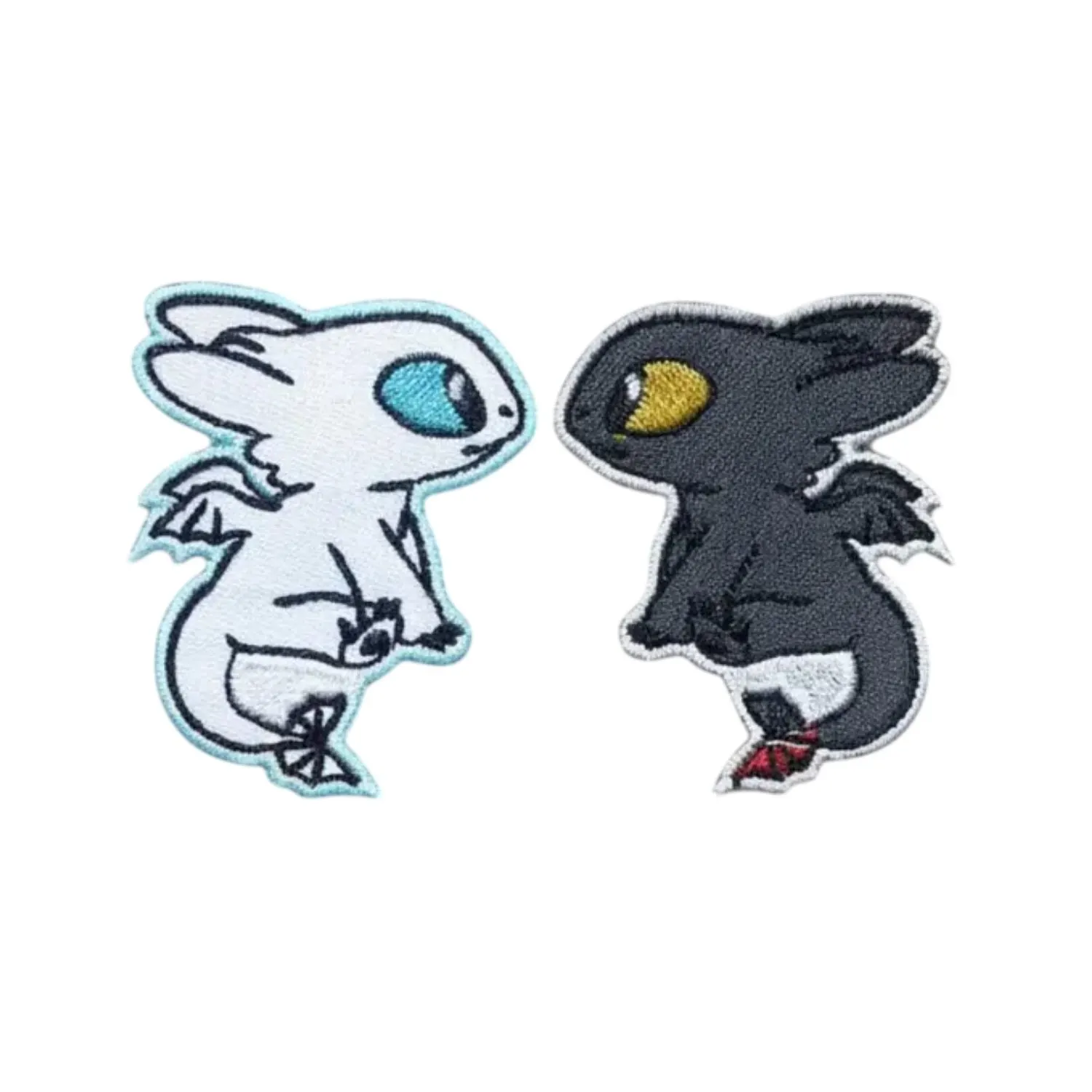 Toothless and Light Fury Chibi Patch