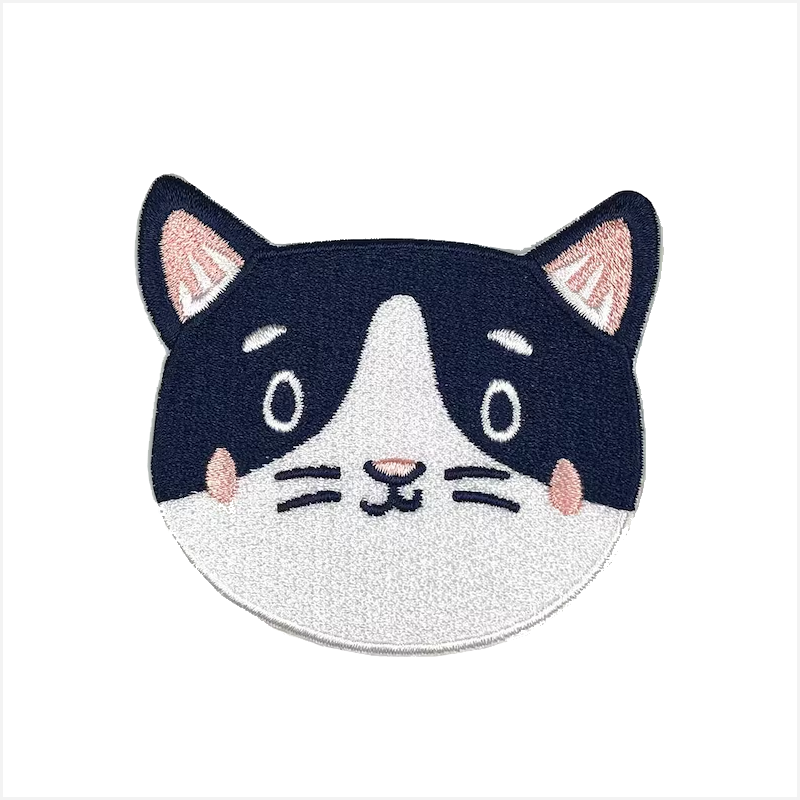 Tuxedo Kitty Face Patch