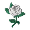 White Rose Floral Flower Patch