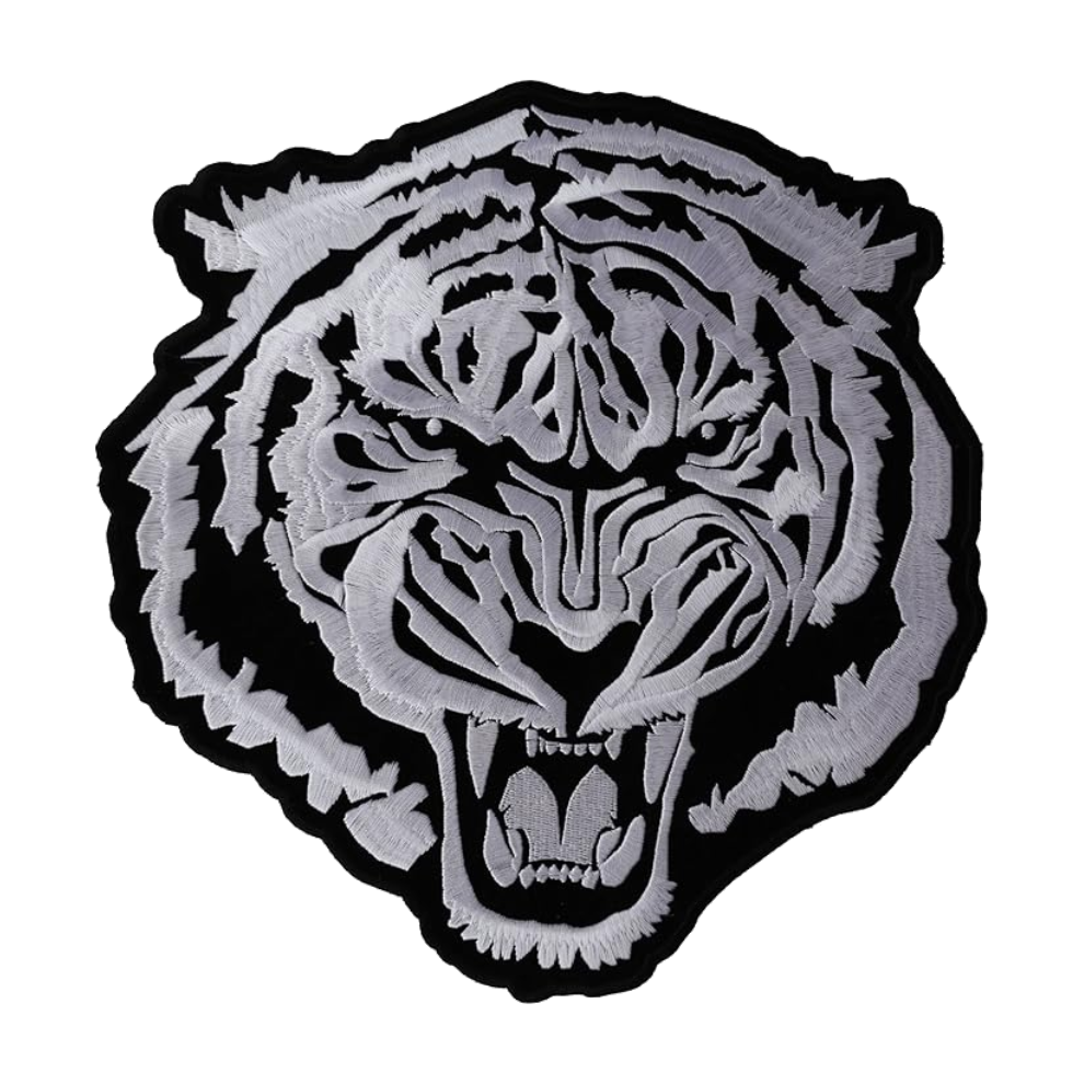White Tiger Head patch