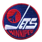 Winnipeg Jets 1980'S Round Navy Embroidered Patch