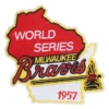 World Series Milwaukee Braves 1957 patch