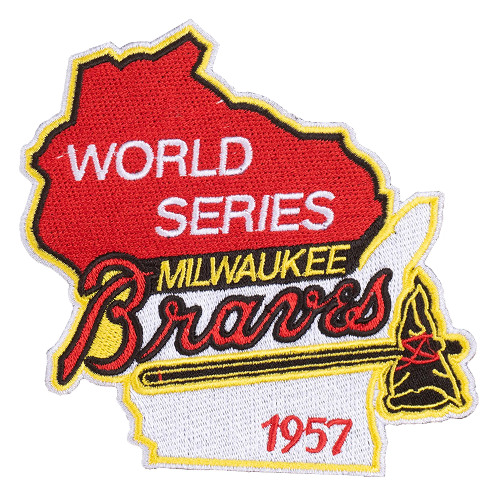 World Series Milwaukee Braves 1957 patch
