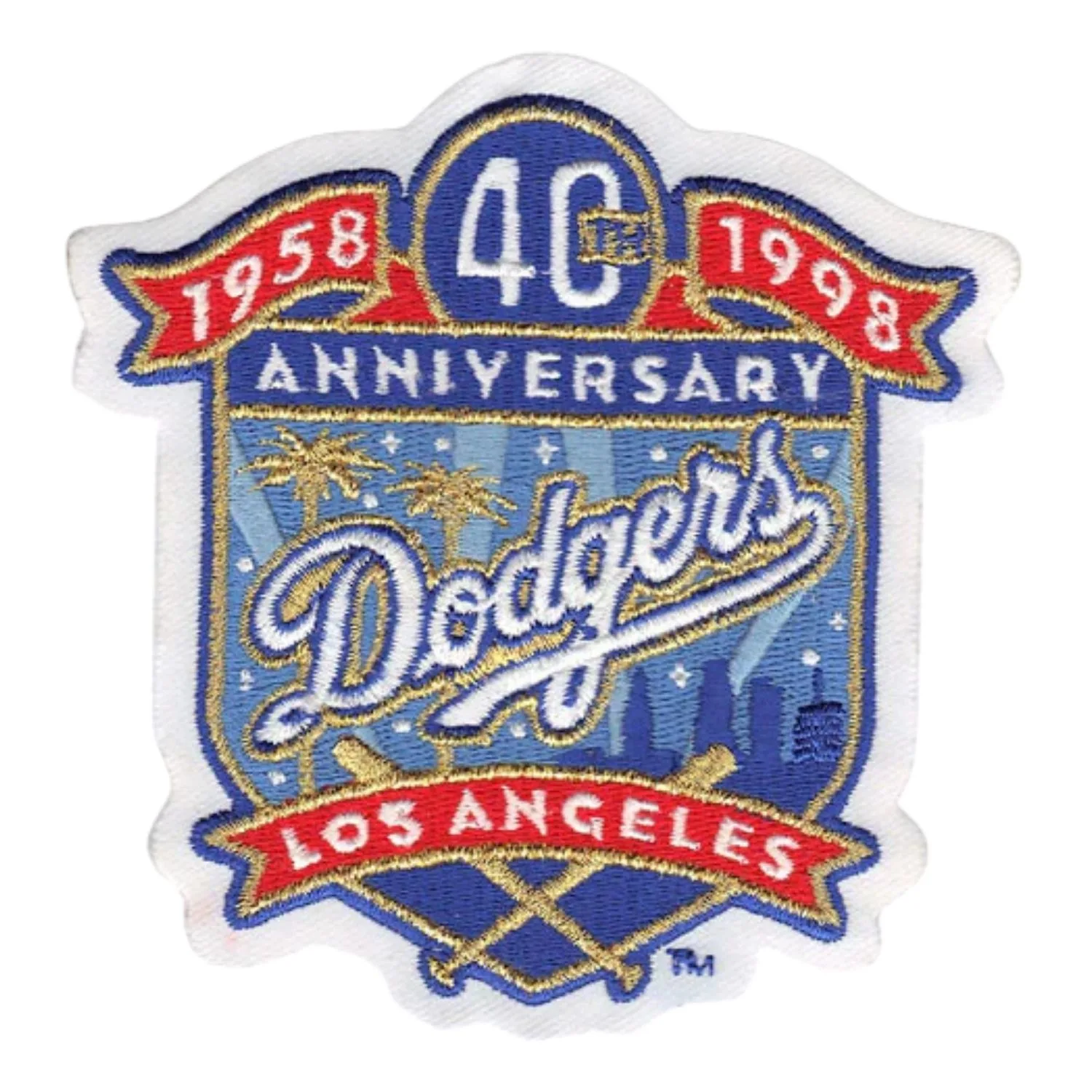 Los Angeles Dodgers 40th Anniversary Patch